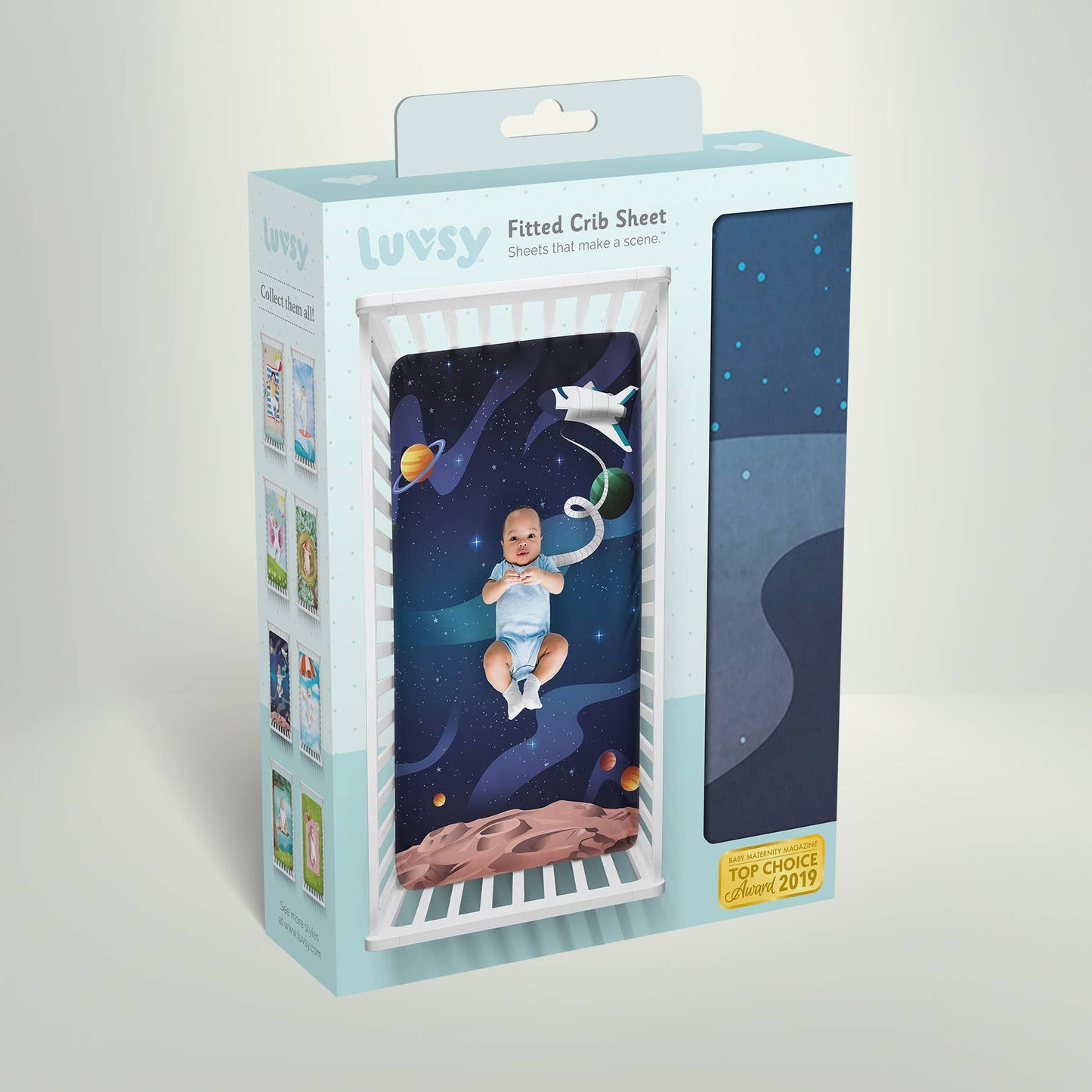 Luvsy - Space Explorer Crib Sheets