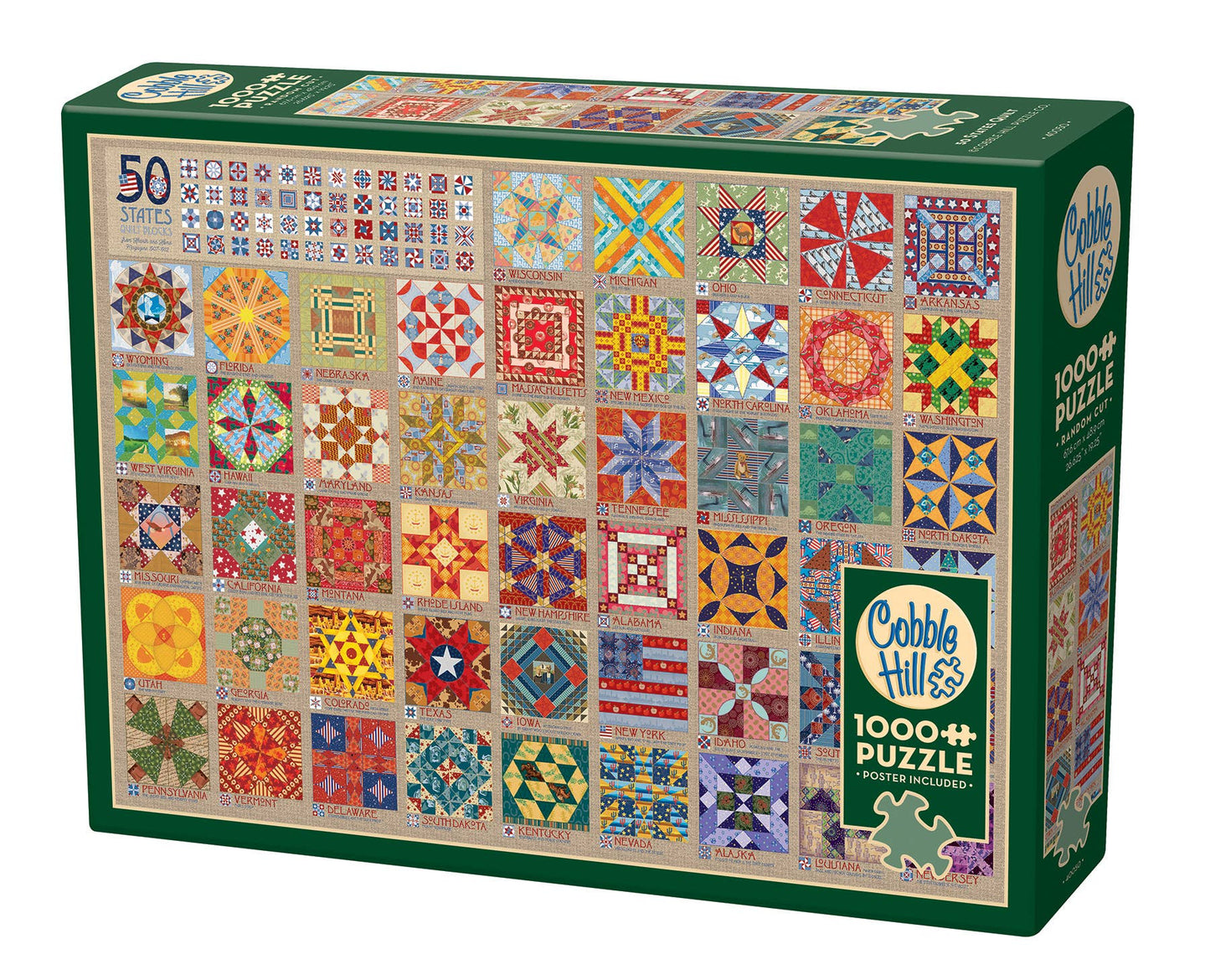50 States Quilt Blocks 1000pc puzzle