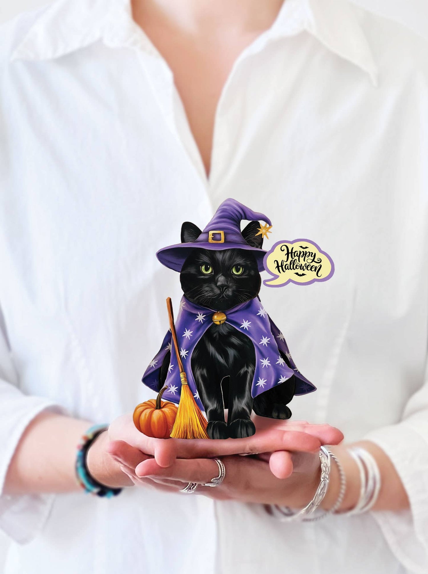 Mini Halloween Cat Pop-up Greeting Cards