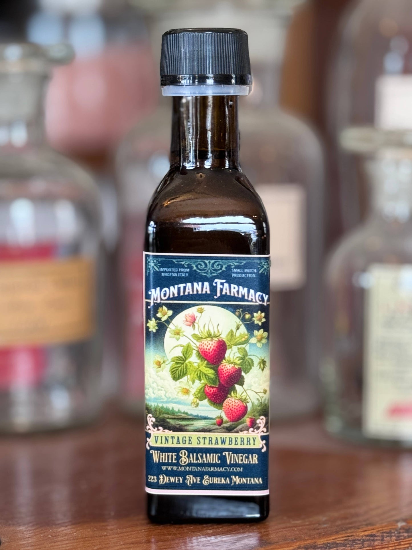 Vintage Strawberry White Balsamic Vinegar Old fashioned