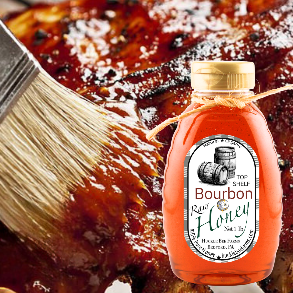 Bourbon Infused Raw Honey