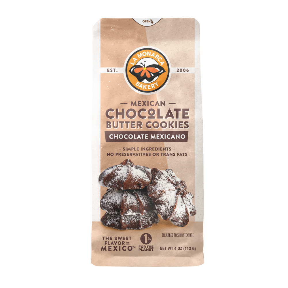 Mexican Chocolate Butter Cookies 4oz Bag