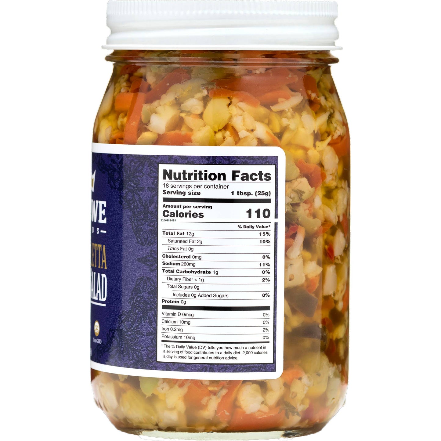 Muffuletta Olive Salad with 100% Olive Oil