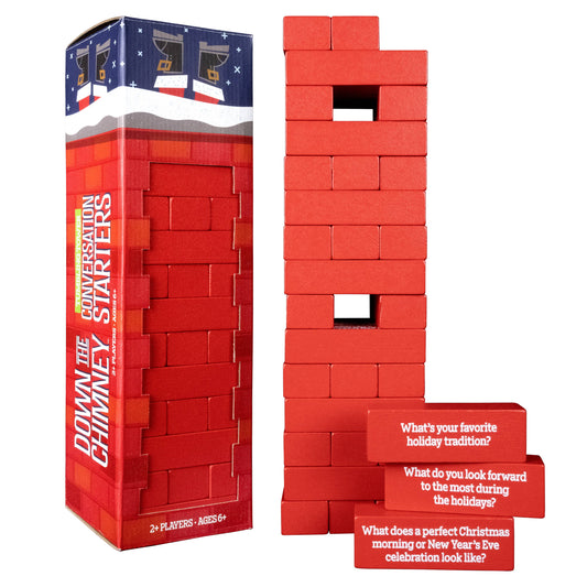 Down the Chimney - Tumbling Tower & Conversation Starters