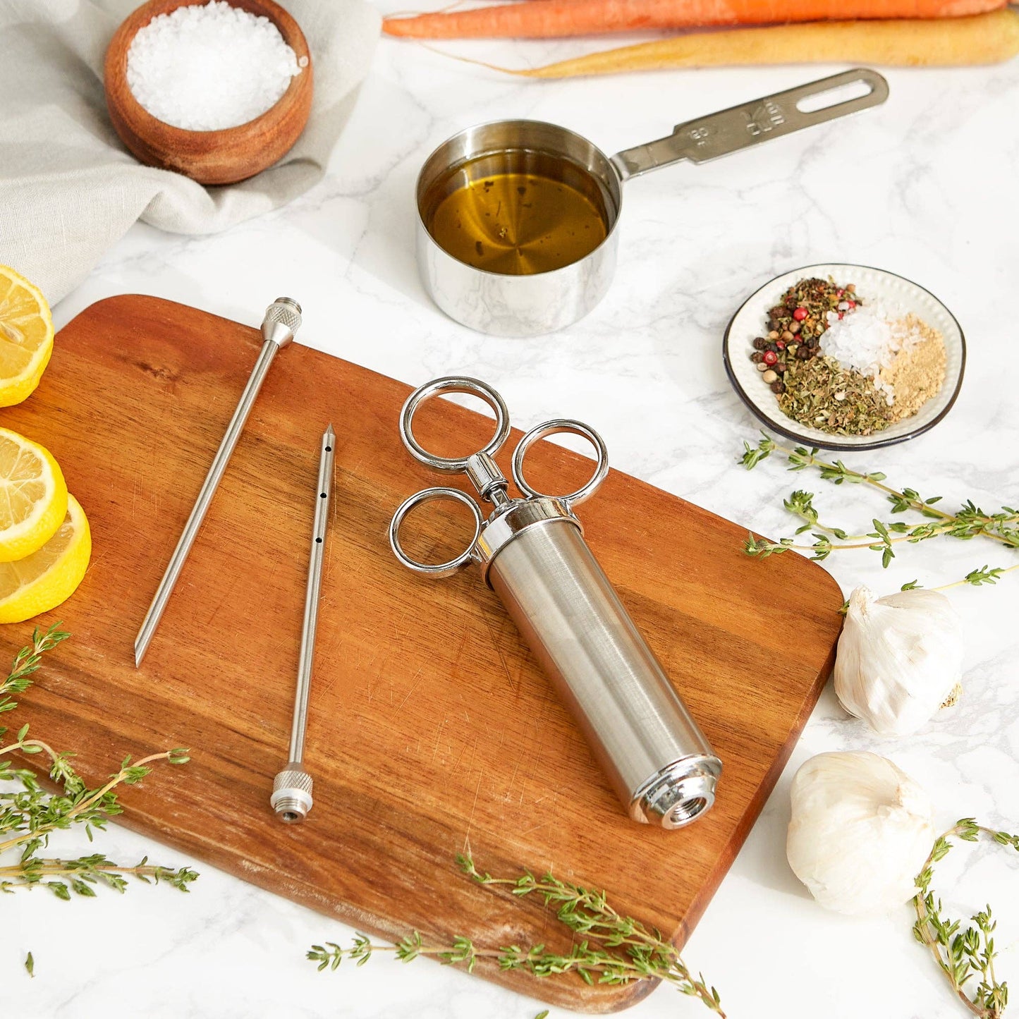 Endurance Stainless Steel Marinade Injector with 2 Tips