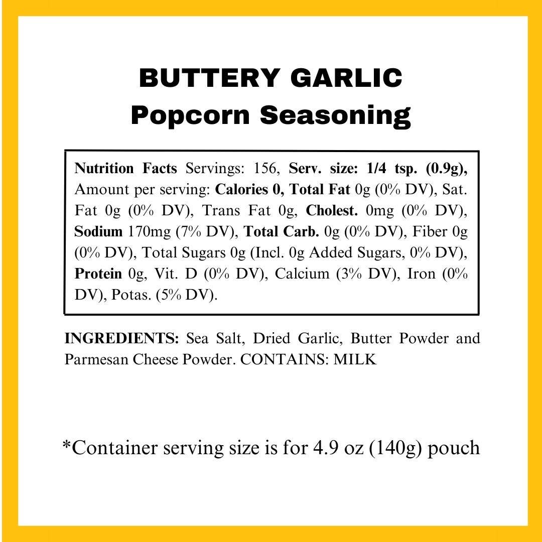 Buttery Garlic Popcorn Seasoning - Savory Spice Blend