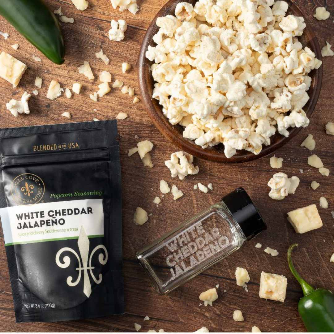 White Cheddar Jalapeno Popcorn Seasoning - Popcorn Toppings