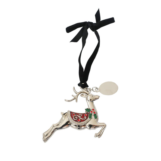 Christmas 3D Reindeer Ornament with Engraving Tag