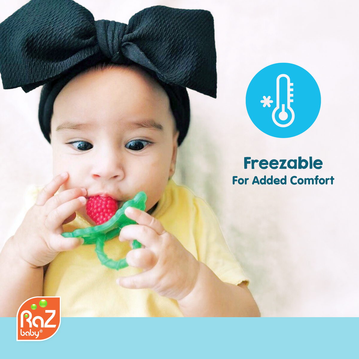 RaZberry Silicone Teether 2PK - Black & White