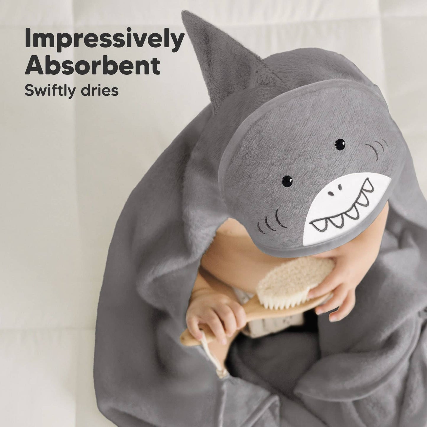 Shark Cuddle Baby Hooded Towel