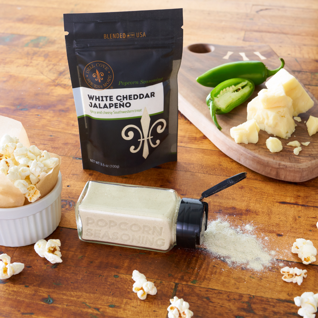 White Cheddar Jalapeno Popcorn Seasoning - Popcorn Toppings