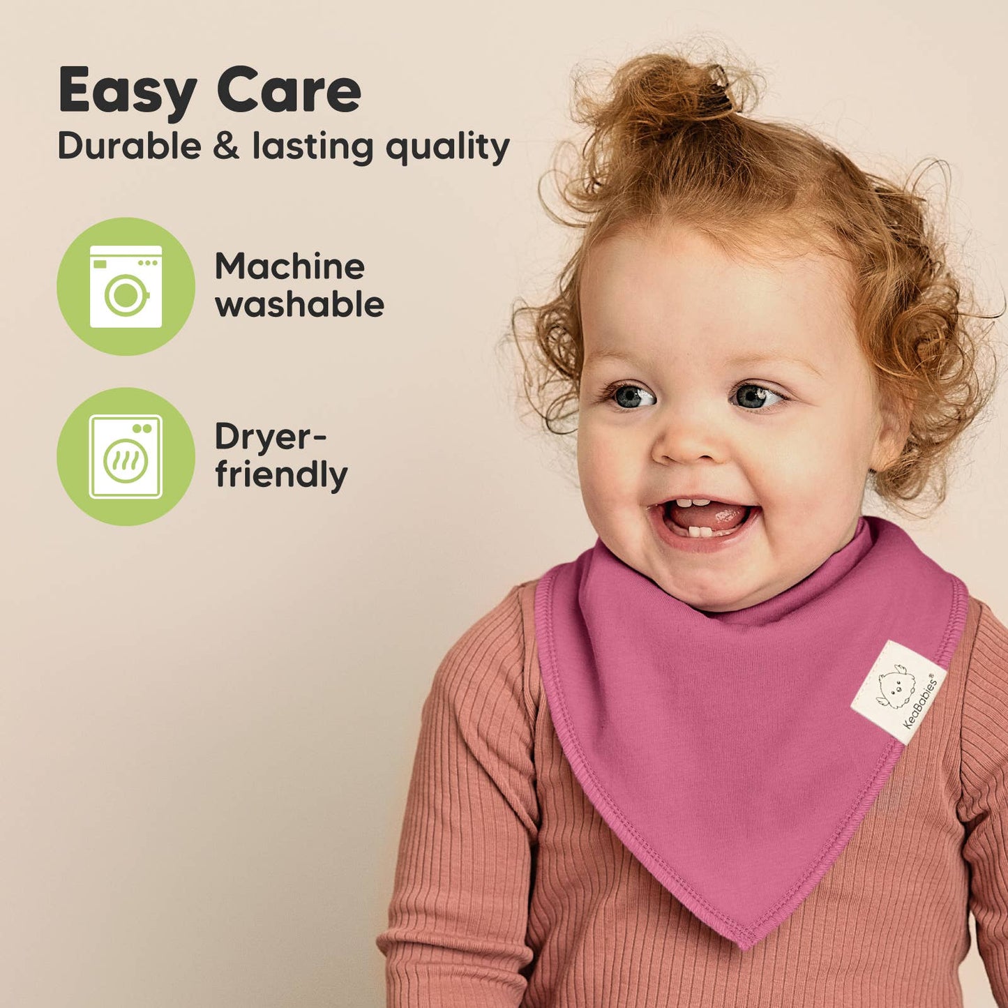 8-pack Baby Bandana Bibs for Girls and Boys