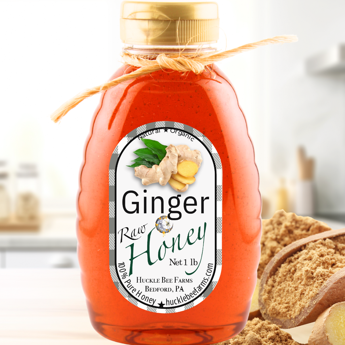 Ginger Infused Raw Honey
