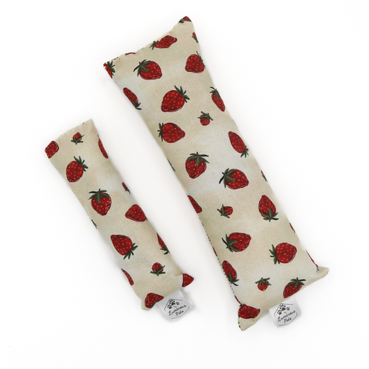 Strawberry |  Catnip with Valerian Root Cat Toys | Cat Kicker