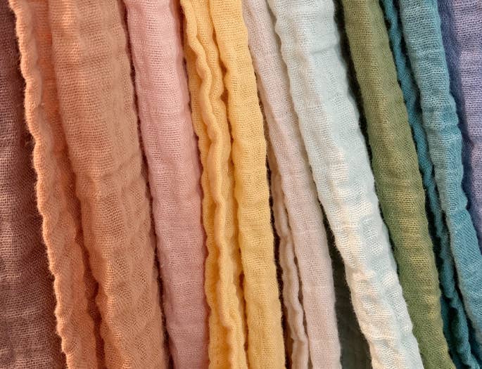 Gold Muslin Swaddle Blanket, Premium Cotton