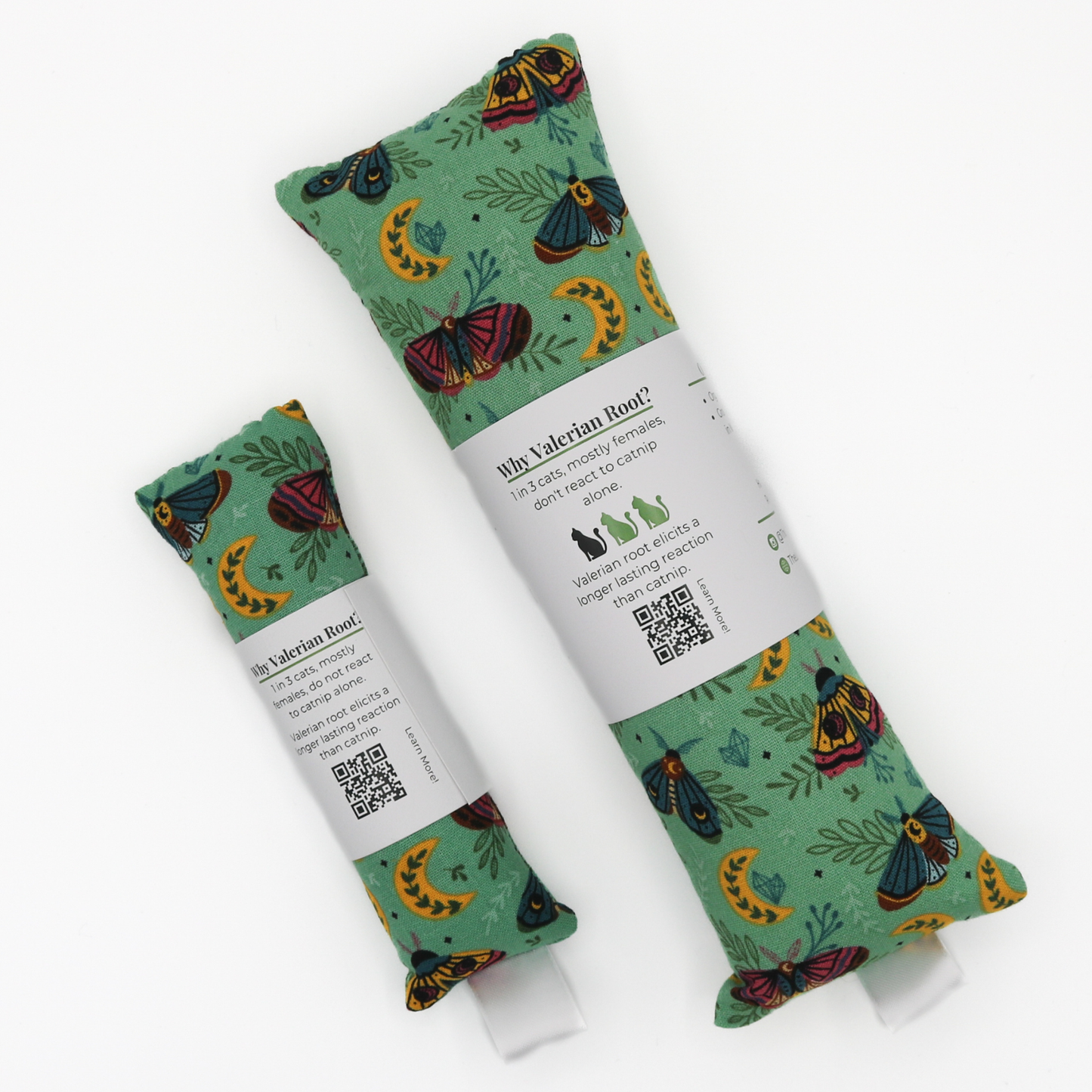 Moths & Moon | Catnip with Valerian Root Cat Toys |Cat Kicker