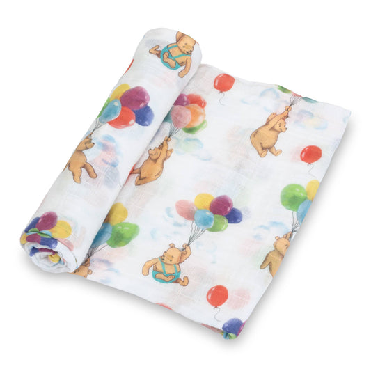 Baby Muslin Swaddle Blanket 47x47 Up, Up & Bear!