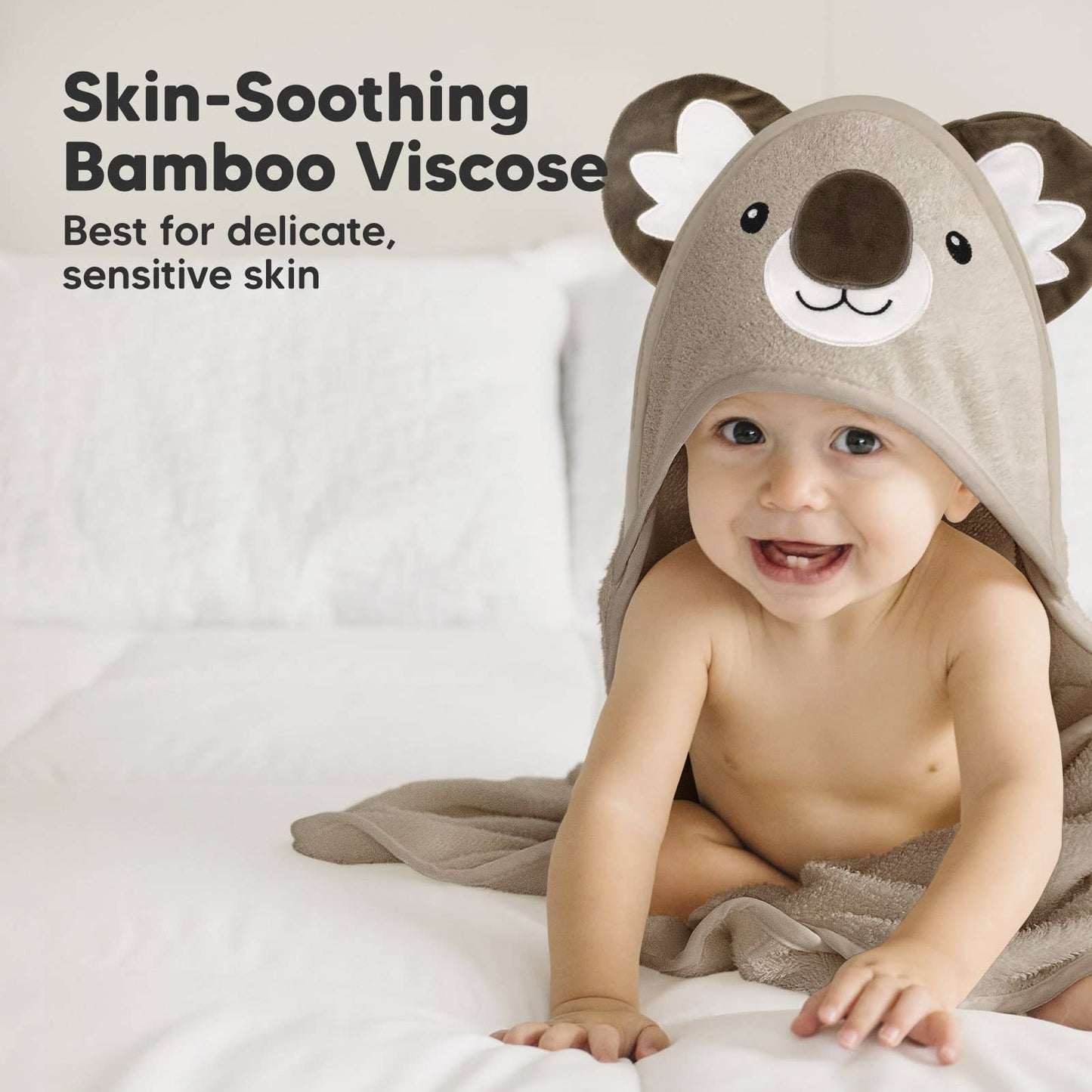 Koala Cuddle Baby Hooded Towel