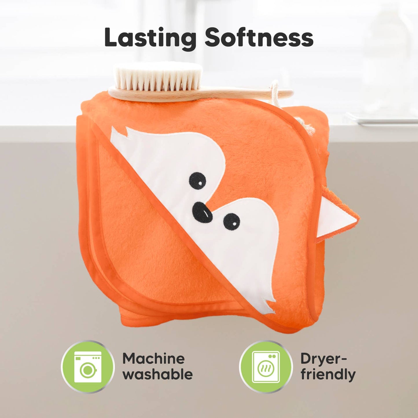 Fox Cuddle Baby Hooded Towel