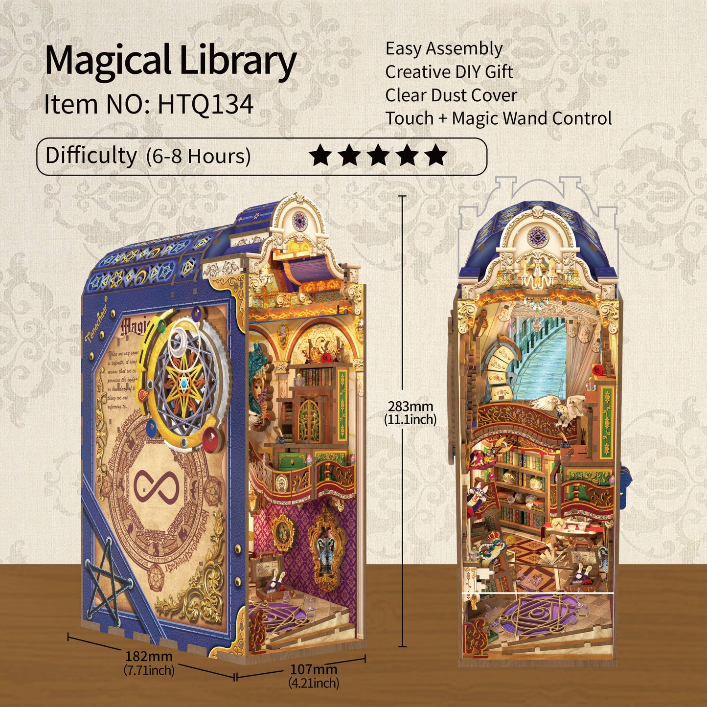 DIY Book Nook Kit: Magical Library w/ Dust Cove