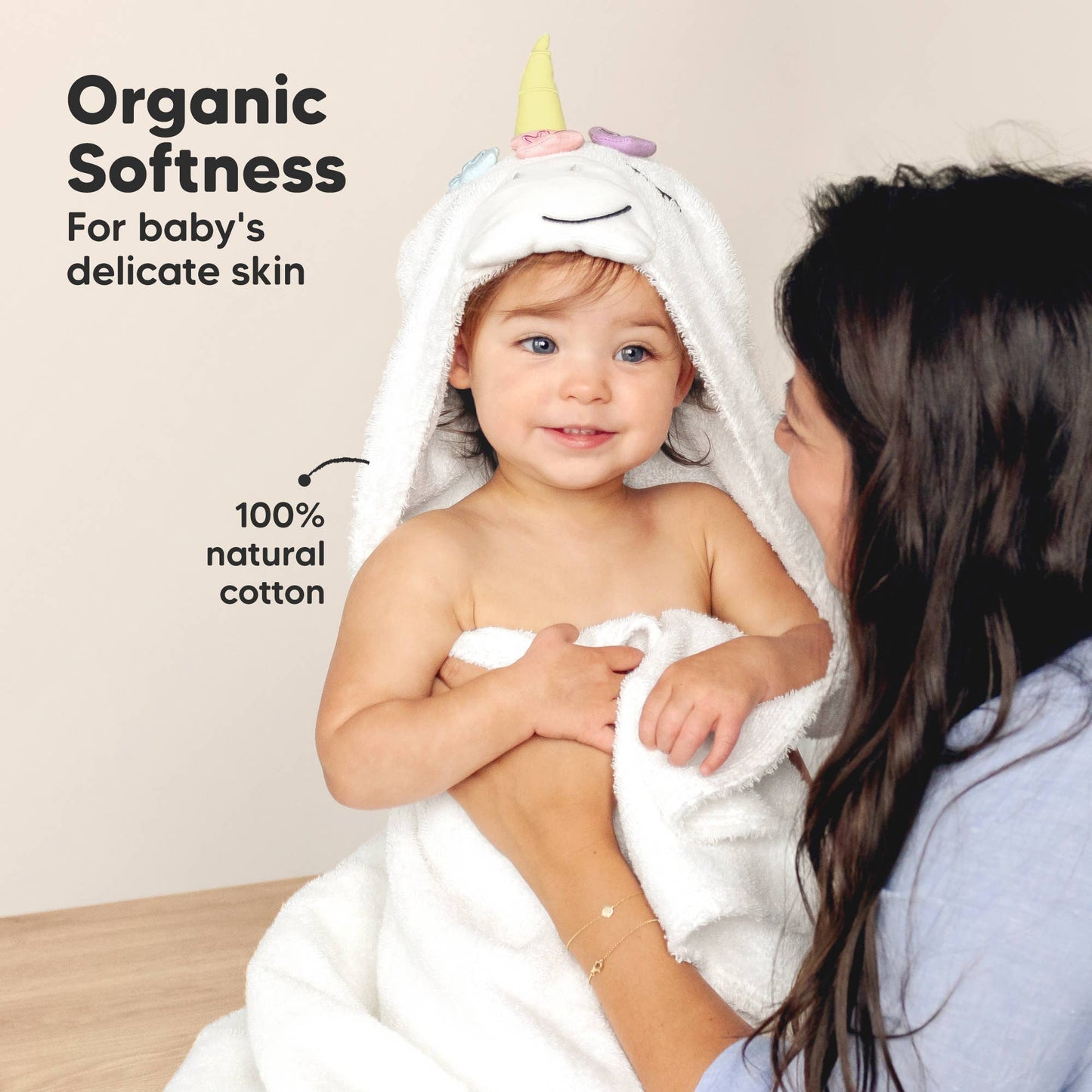 Playpals Hooded Baby Bath Towels for Newborn