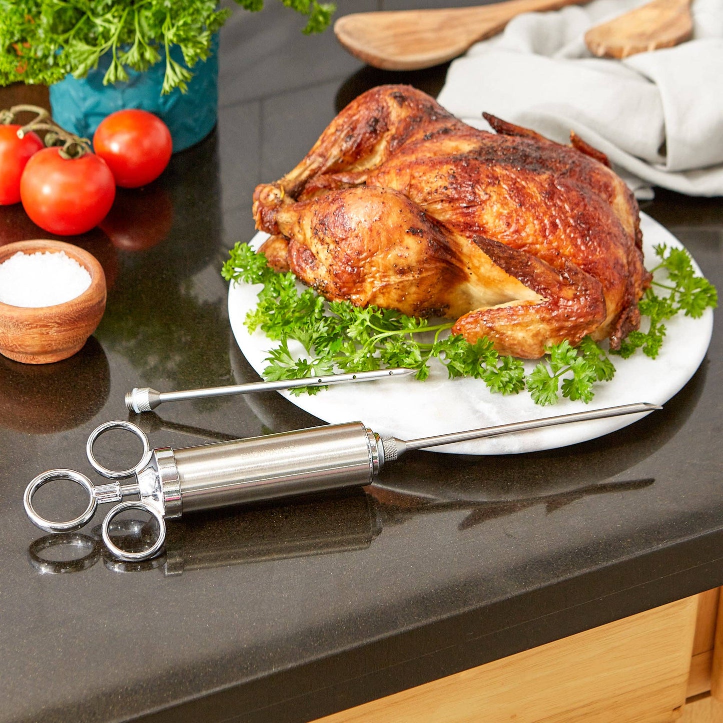 Endurance Stainless Steel Marinade Injector with 2 Tips