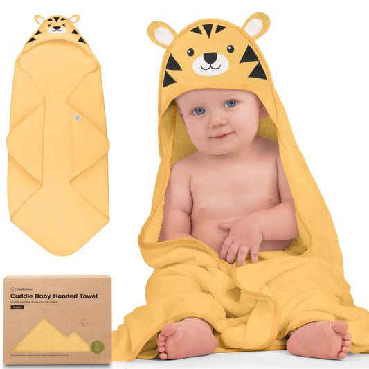Tiger Cuddle Baby Hooded Towel