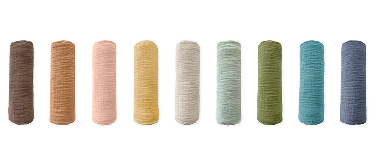 Teal Muslin Swaddle Blanket, Premium Cotton