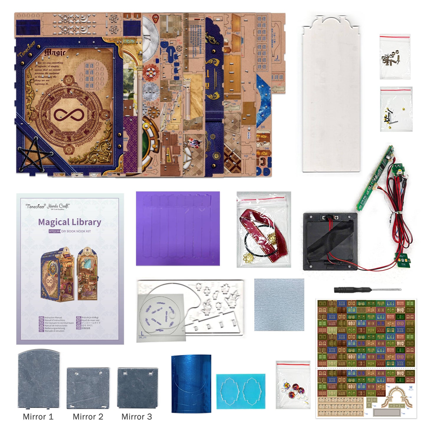 DIY Book Nook Kit: Magical Library w/ Dust Cove