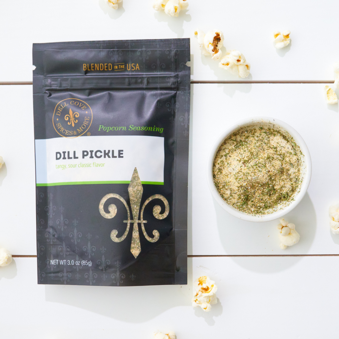 Dill Pickle Popcorn Seasoning - Tangy, Sour Snack Topping