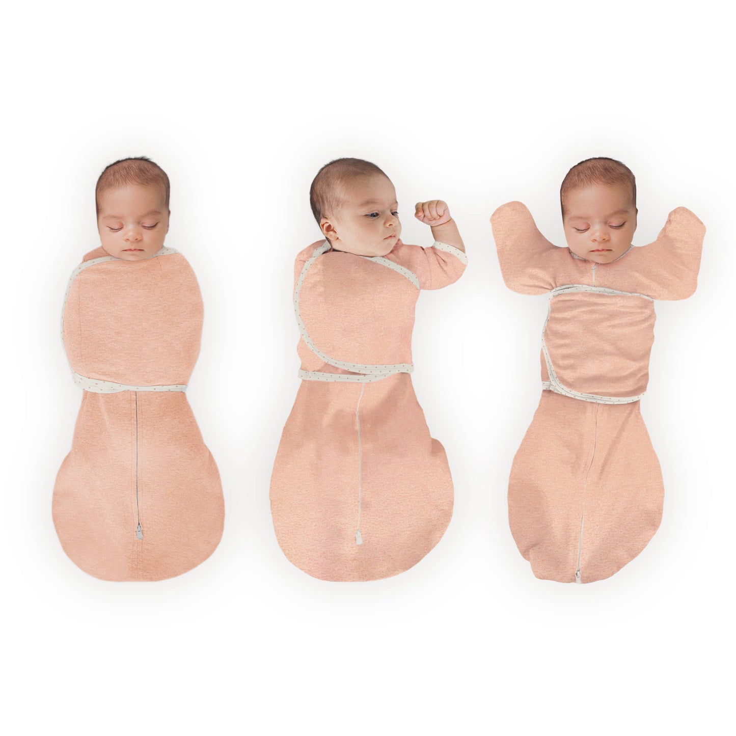 Omni Swaddle Sack, Heathered Peach Blush