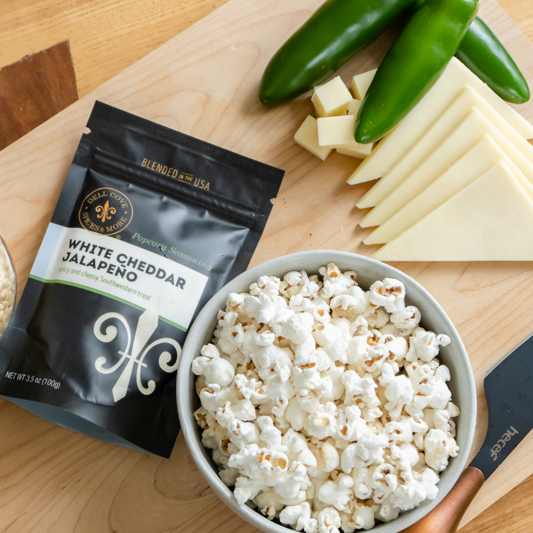 White Cheddar Jalapeno Popcorn Seasoning - Popcorn Toppings