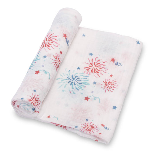 Baby Muslin Swaddle Blanket 47x47 You're a Firework