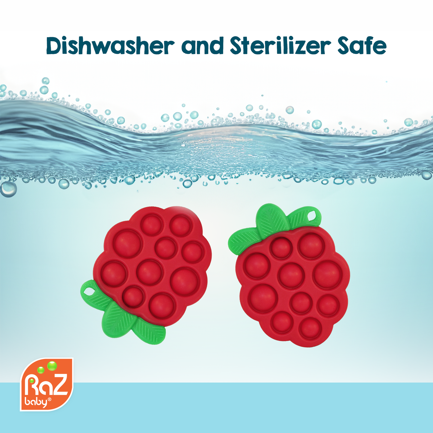 RaZberry Pop Silicone Teether Sensory Toy