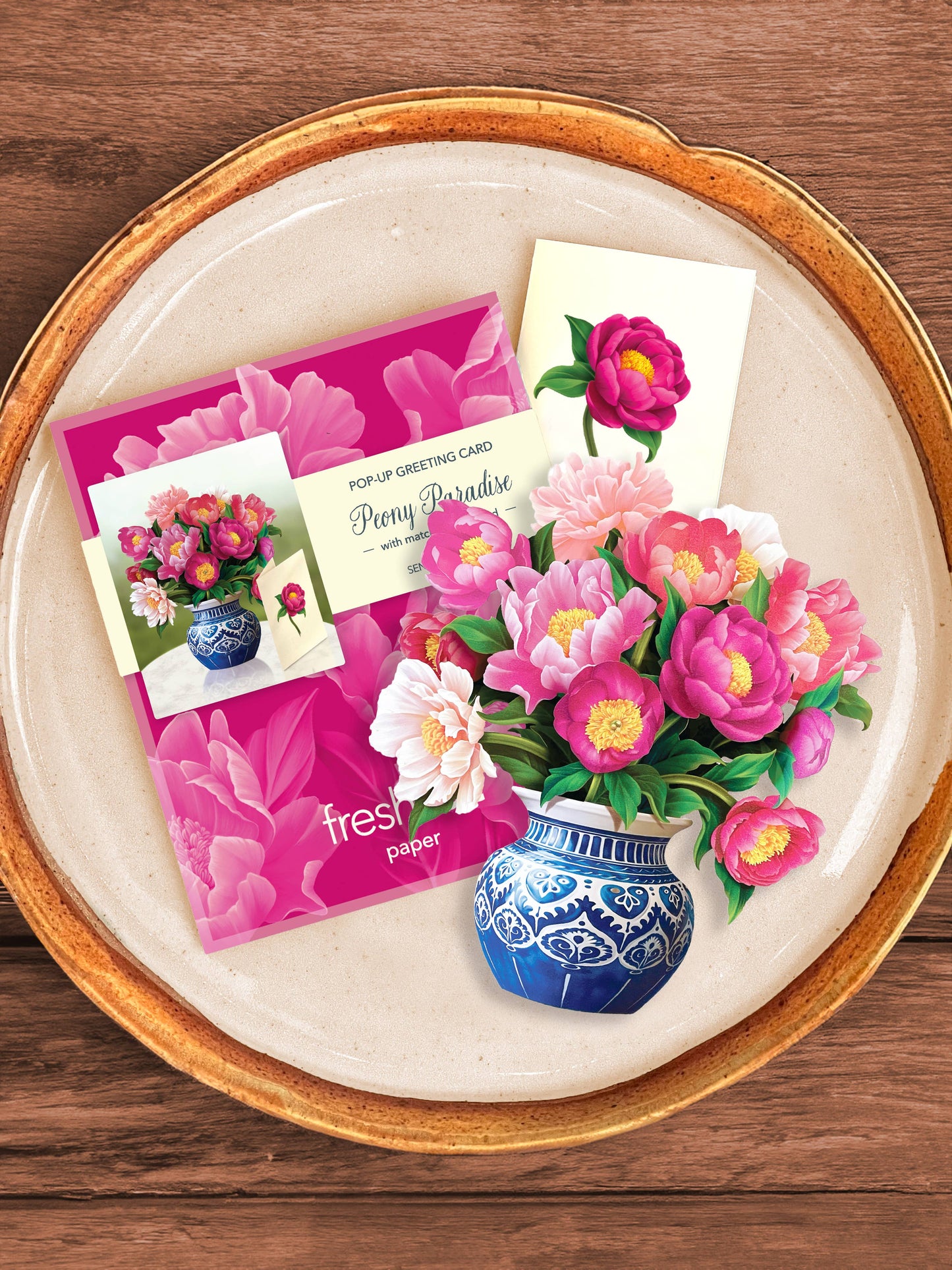 Mini Peony Paradise Pop-up Greeting Cards