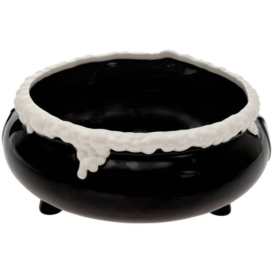 9.5" Dia Cauldron Ceramic Bowl