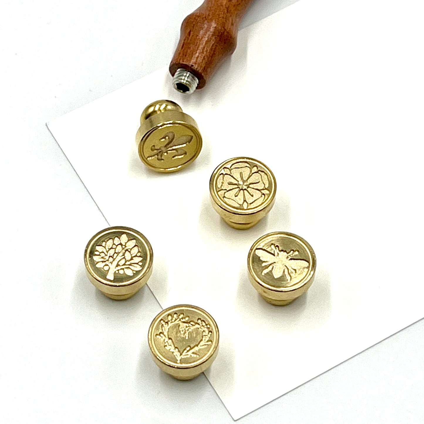 Brass Wax Seal Dies -popular symbols- no handle