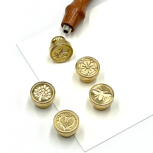 Brass Wax Seal Dies -popular symbols- no handle