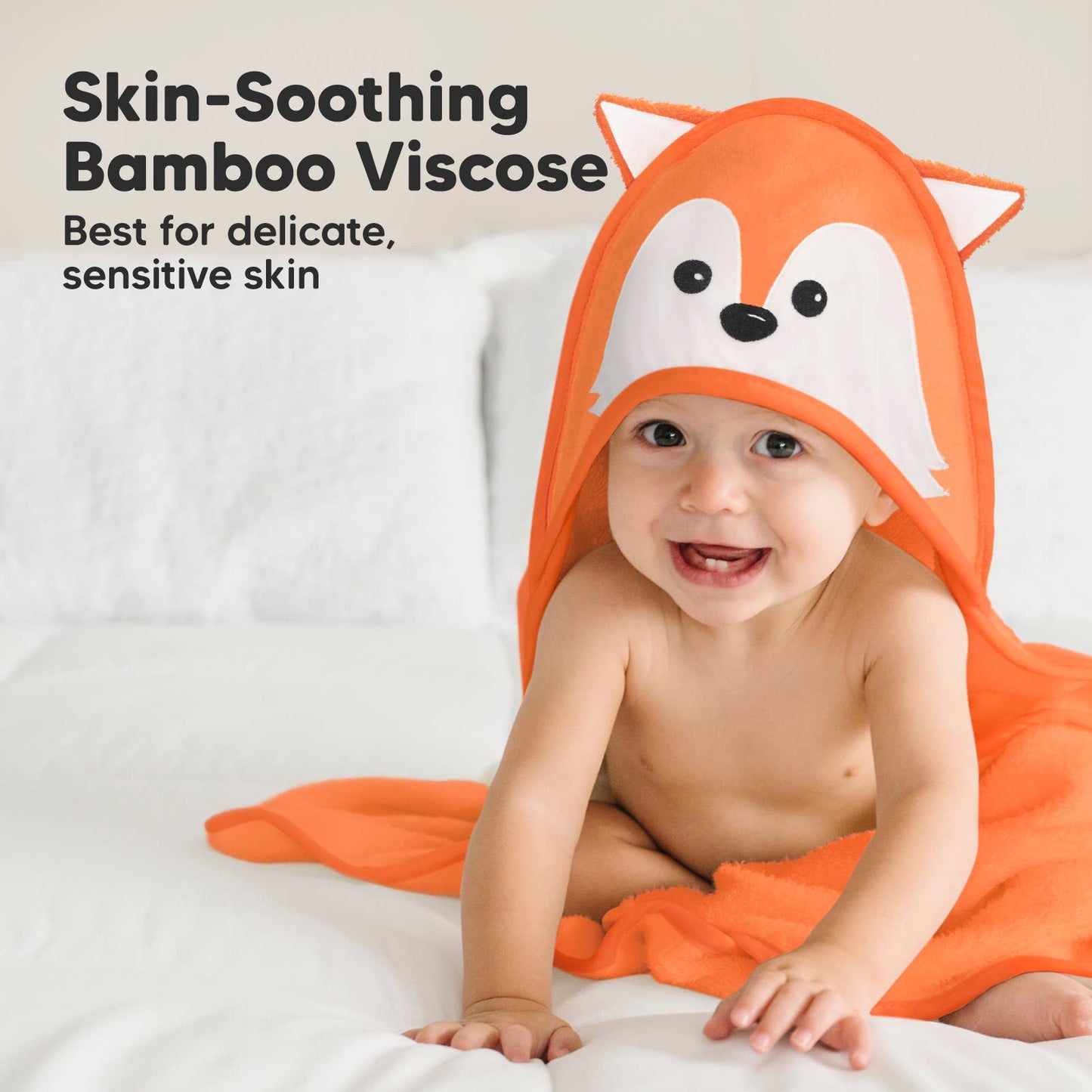 Fox Cuddle Baby Hooded Towel