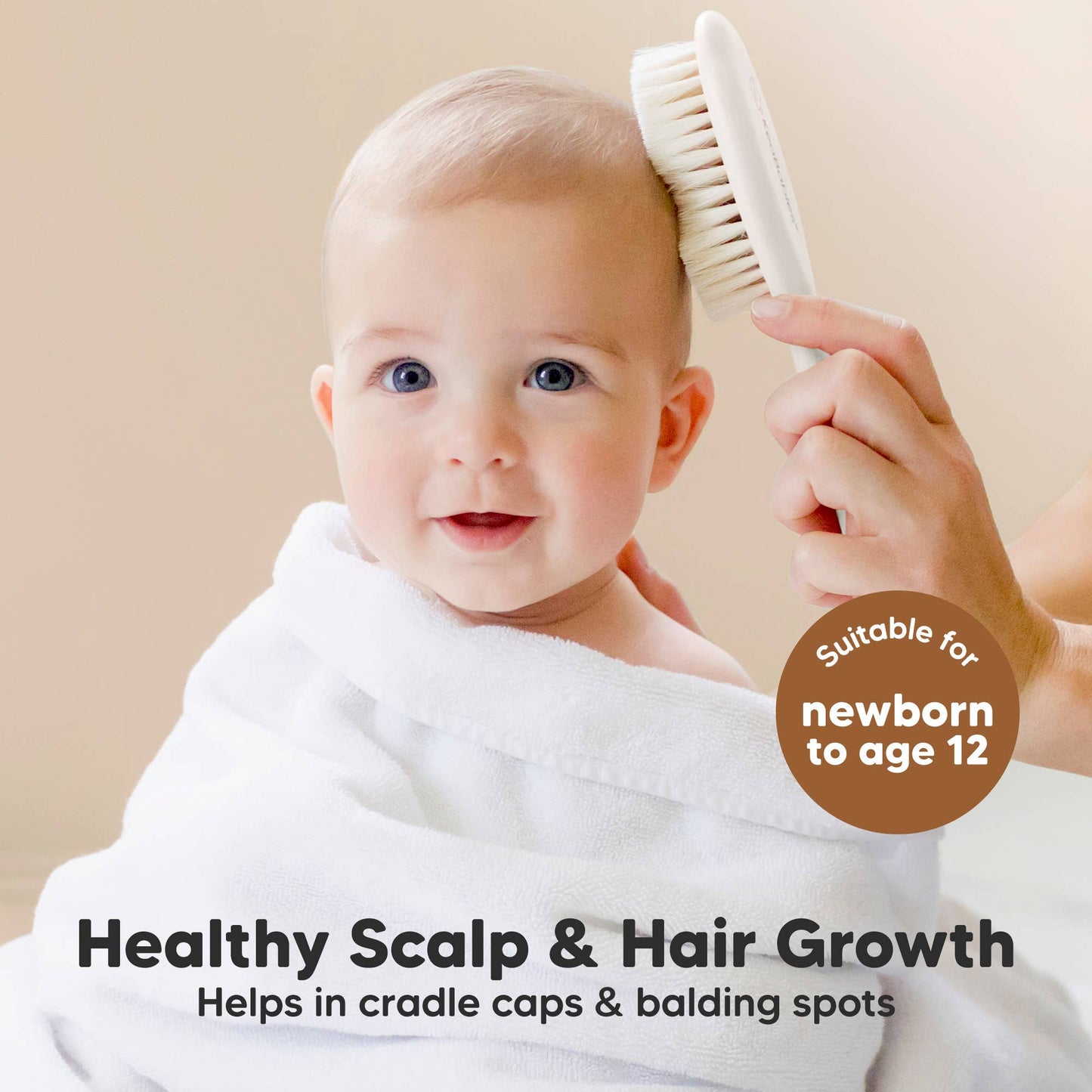 KeaBabies Baby Hair Brush and Comb Set
