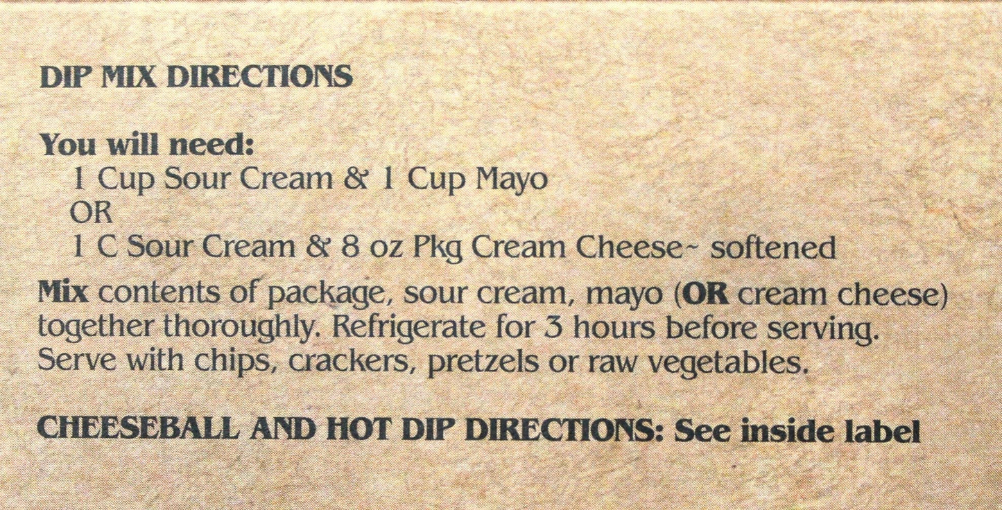 Wildwood Dip & Cheeseball Mix