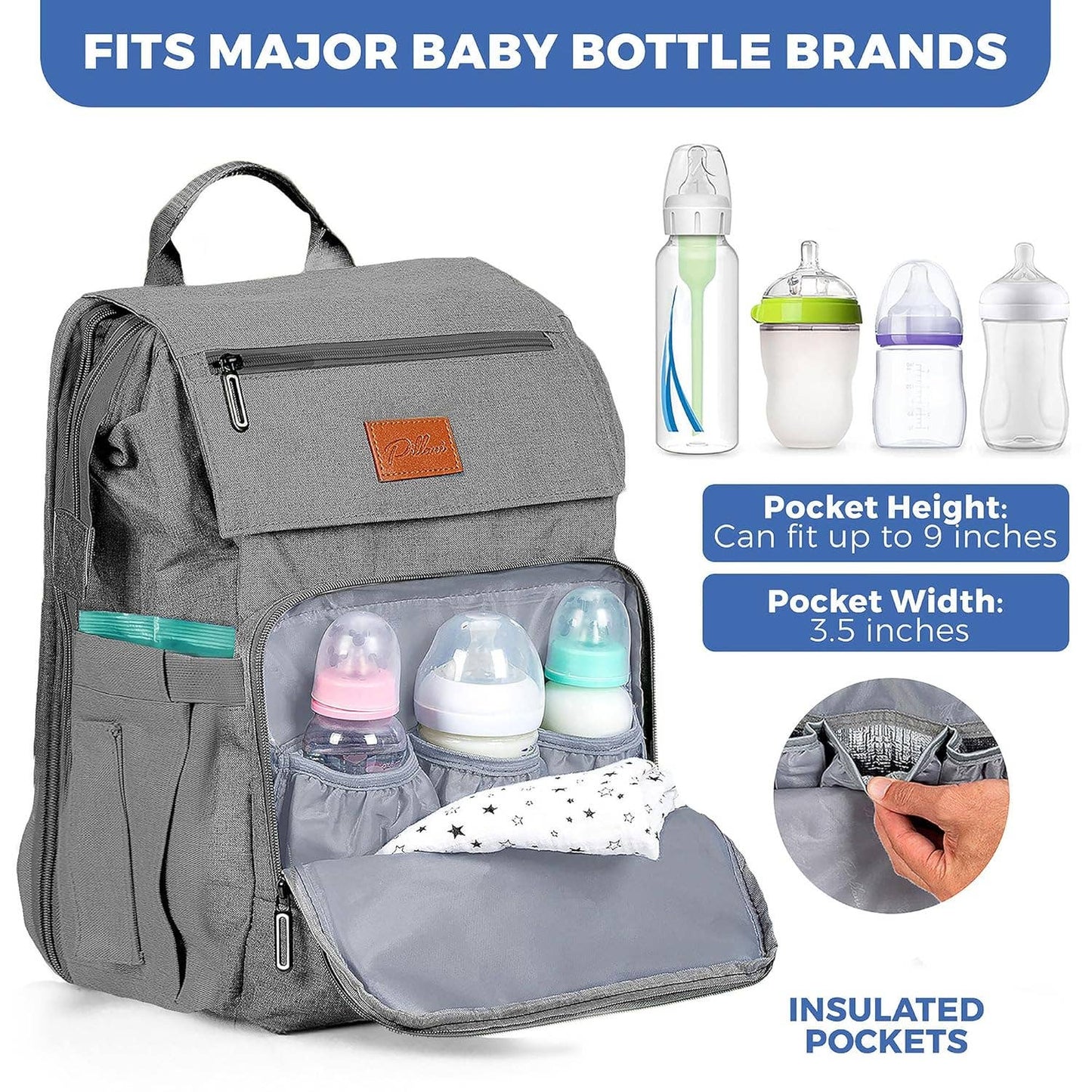 Pillani Baby Diaper Bag Backpack, Newborn Essentials