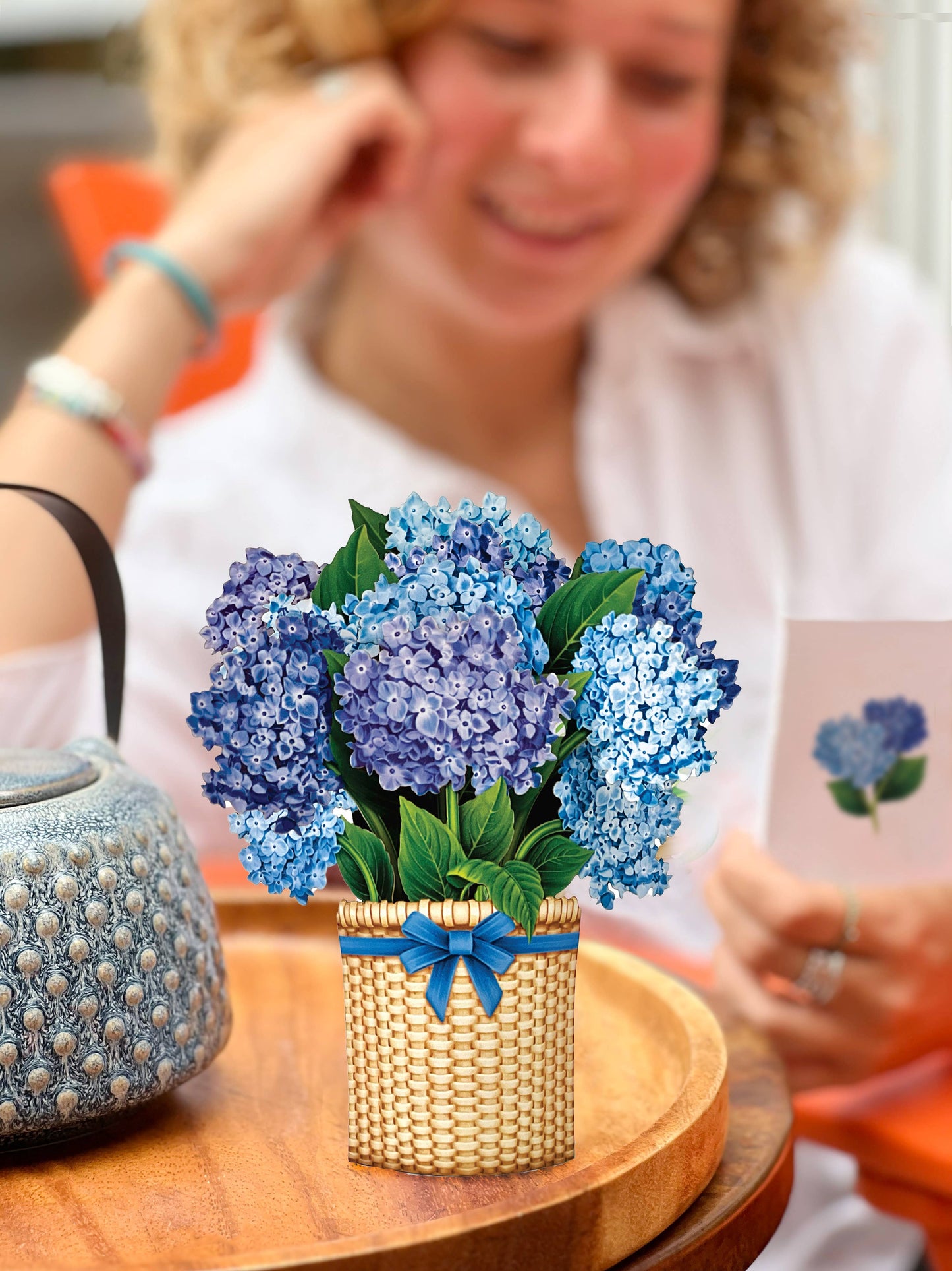 Mini Nantucket Hydrangeas Pop-up Greeting Cards