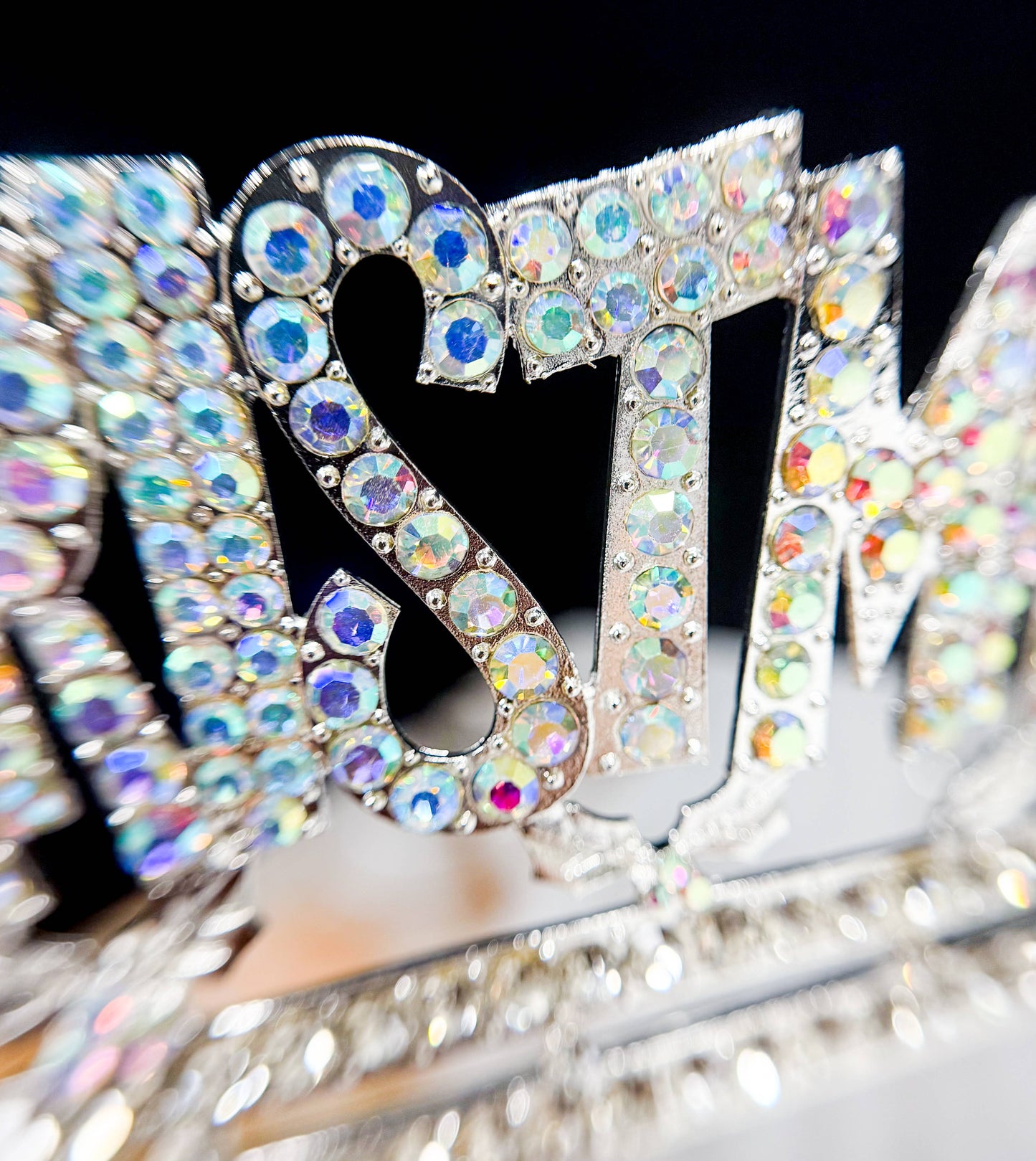 Merry Christmas Crown, Silver Crown, Christmas Tree Decor