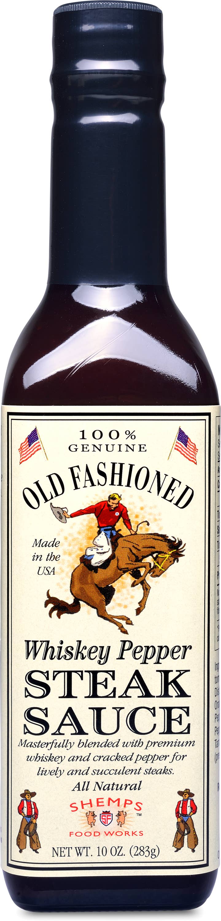 Shemps Old Fashioned Whiskey Pepper Steak Sauce - 9.5 oz