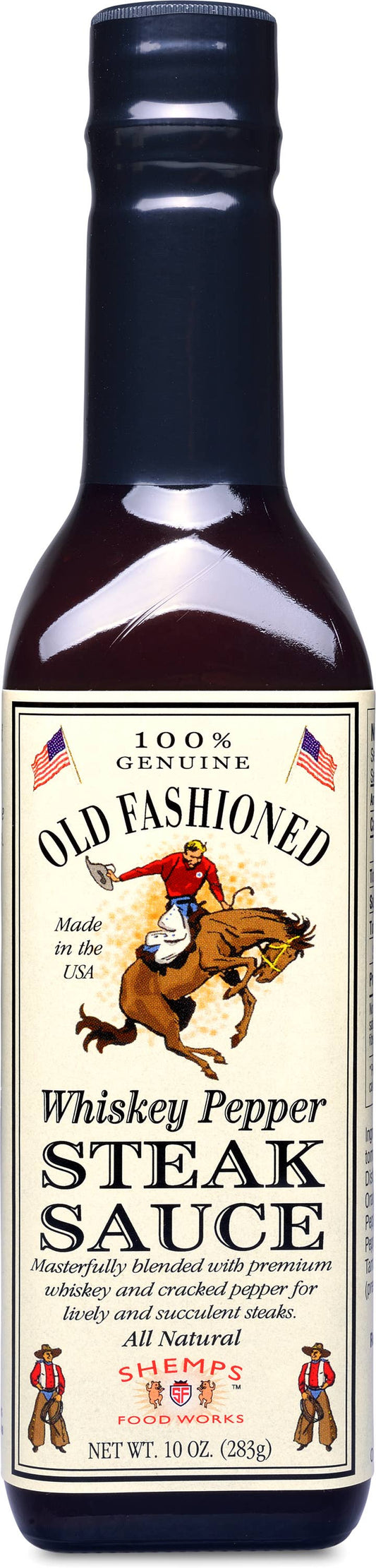 Shemps Old Fashioned Whiskey Pepper Steak Sauce - 9.5 oz