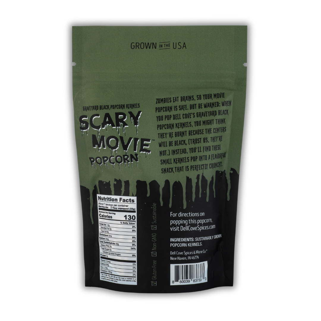 Scary Movie Popcorn - Graveyard Black Halloween Popcorn