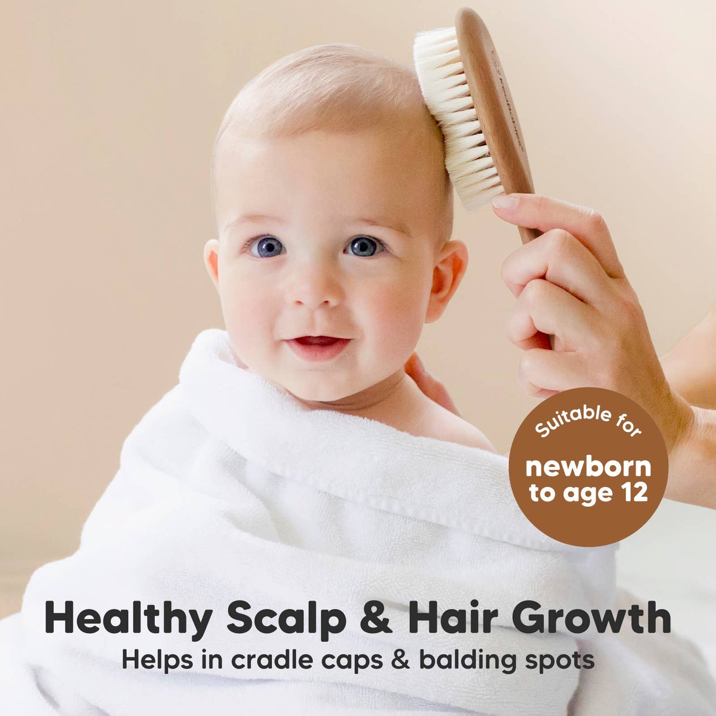 KeaBabies Baby Hair Brush and Comb Set