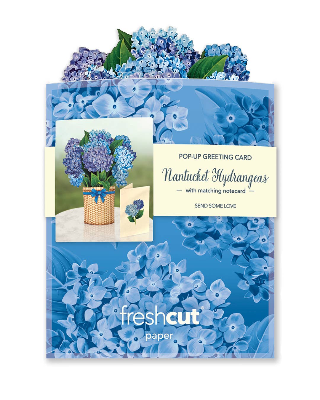 Mini Nantucket Hydrangeas Pop-up Greeting Cards
