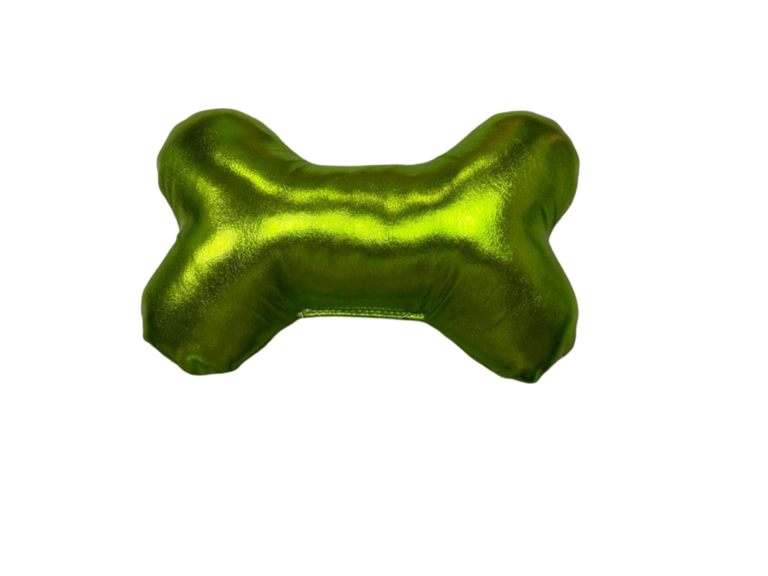 Gleam Green Bone Dog Toy